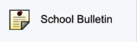 School Bulletin option on PowerSchool Parent Portal Menu
