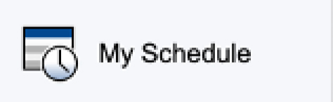My Schedule option on PowerSchool Parent Portal Menu